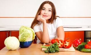 Uživanje zelenjave za povečanje prsi